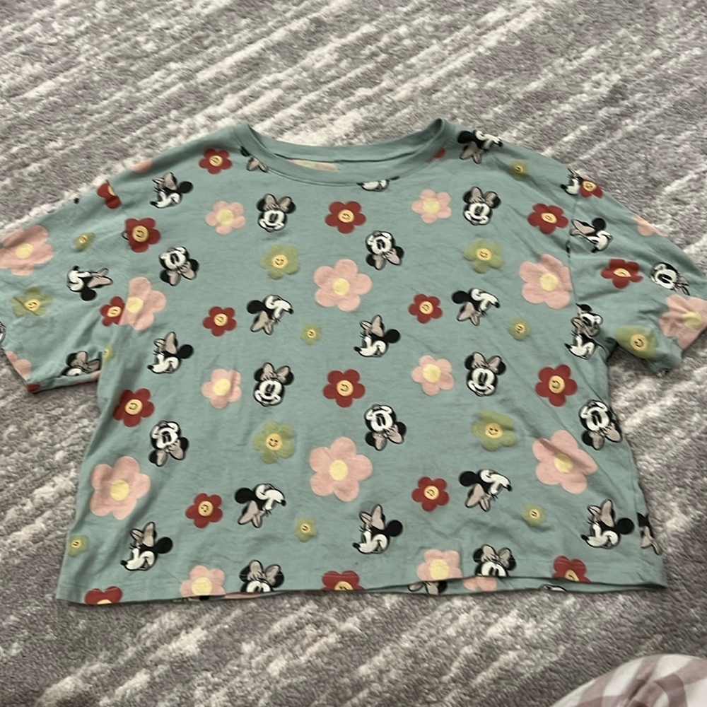 Cropped Minnie Mouse Tee shirt